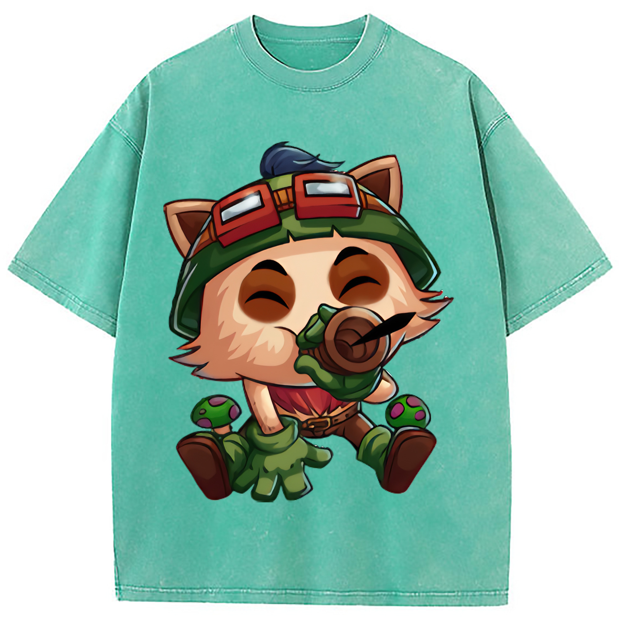 （画像用） リーグ・オブ・レジェンド League of Legends LOL 綿100% ヴィンテージ風 半袖Tシャツ（フロントプリント）